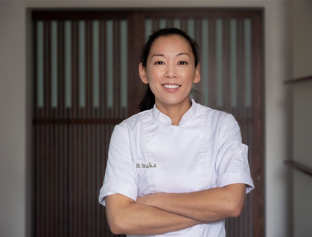 portrait of sous chef carole iida of n/naka